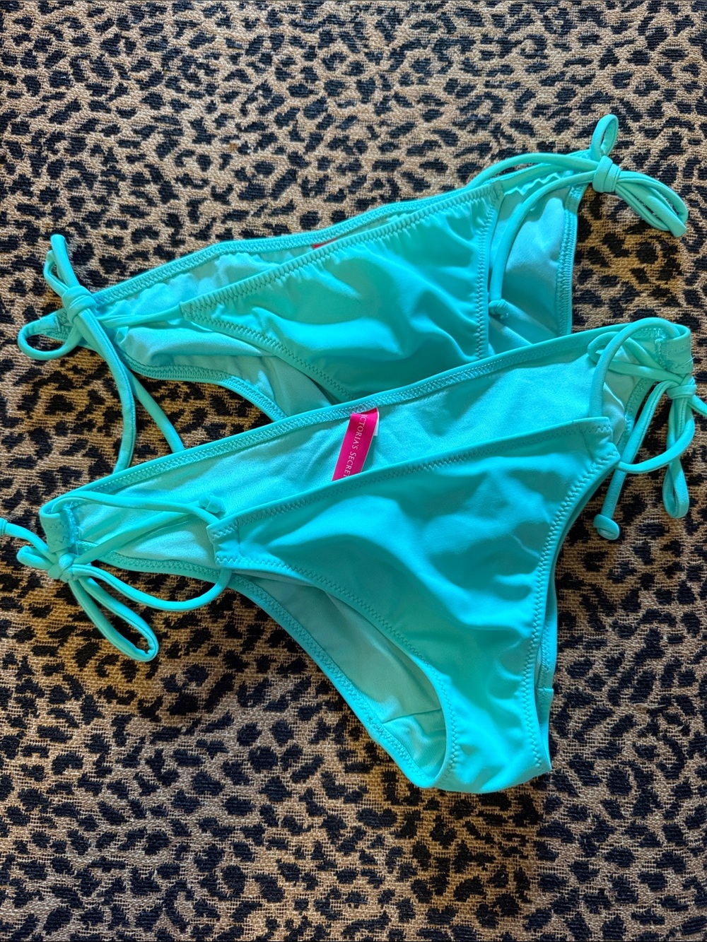 Victoria's Secret Turquoise Side-Tie Bikini Bottoms
